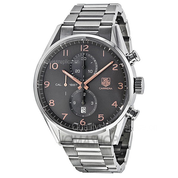 TAG Heuer Carrera Automatic Chronograph Anthracite Dial Mens Watch CAR2013.BA0799