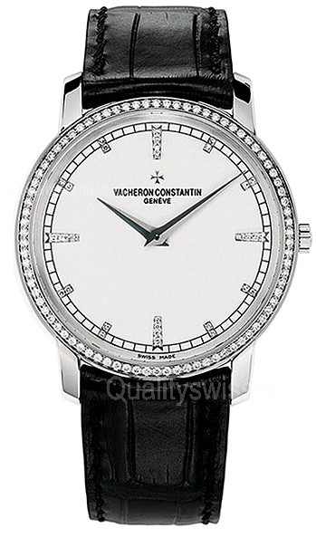 Vacheron Constantin Patrimony White Swiss 1400 Mechanical Man Watch 81578/000G-9353 
