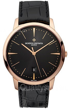 Vacheron Constantin Patrimony Black Swiss 2450 SC Automatic Man Watch 85180/000R-9232 