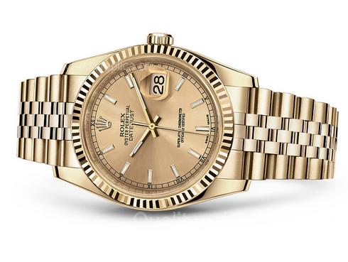 Rolex Datejust 116238-0059 Swiss Automatic Watch Full Gold Jubilee Bracelet 36MM