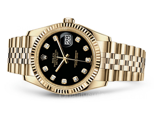Rolex Datejust 116238-0067 Swiss Automatic Watch Black Dial Jubilee Bracelet 36MM