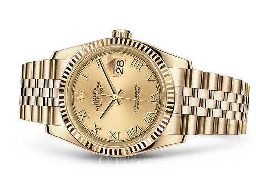 Rolex Datejust 116238-0070 Swiss Automatic Watch Full Gold Jubilee Bracelet 36MM