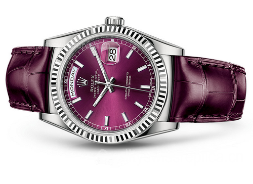 Rolex Day-Date 118139 Swiss Automatic Watch Cherry Dial 36MM