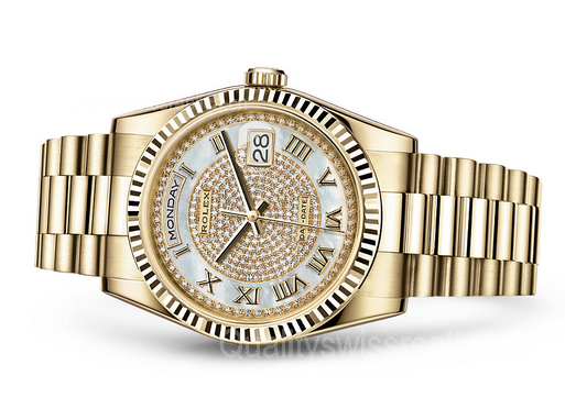 Rolex Day-Date 118238 Swiss Automatic Watch Diamonds Dial 36MM
