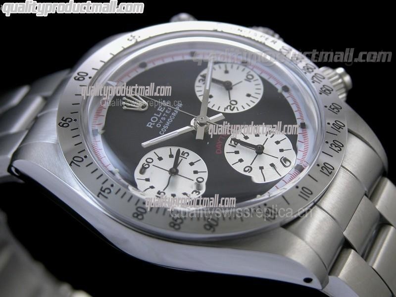 Rolex Daytona Paul Newman Chronograph-Black Dial White Subdials-Red Inner-Stainless Steel Oyster Bracelet