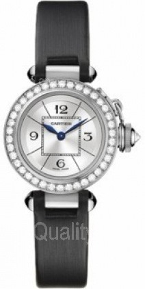  Cartier Pasha Silver Swiss MHH157 Quartz Ladies Watch WJ124027