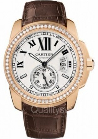 Cartier Calibre de Cartier Silver Swiss 2824 Automatic Man Watch WF100005