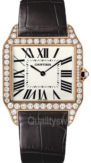  Cartier Santos Quartz Cartier157 Ladies Watch WH100351
