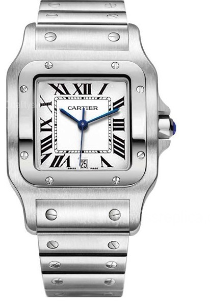 Cartier Santos wssa0018 Automatic Steel Watch White Dial 39.8mm