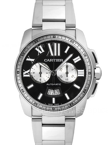 Cartier Calibre W7100061 Automatic Chronograph Black Dial