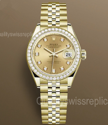 Rolex Lady-Datejust 279138rbr-0024 Automatic Watch Golden Dial 28mm