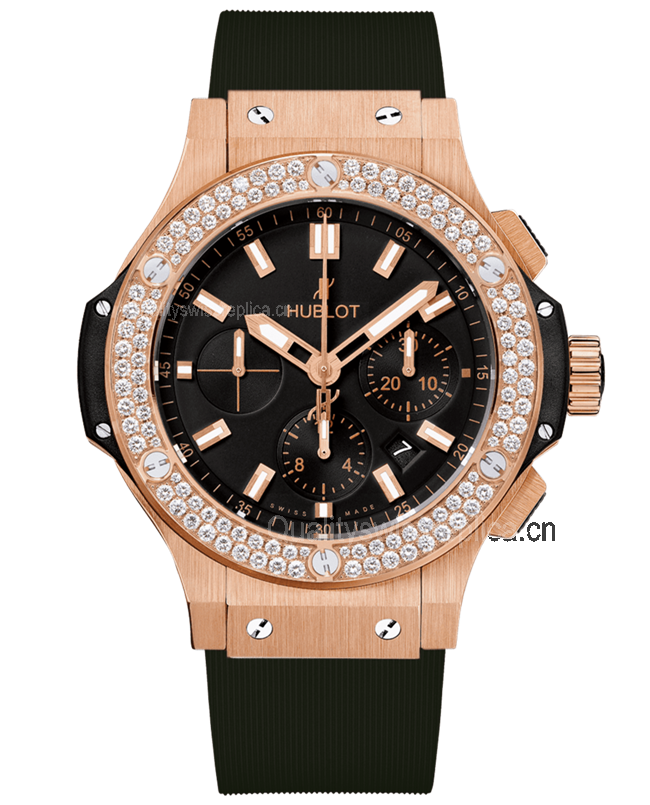 Hublot Big Bang Chronograph Rose Gold Diamonds Bezel 301.PX.1180.RX.1104 - 44mm