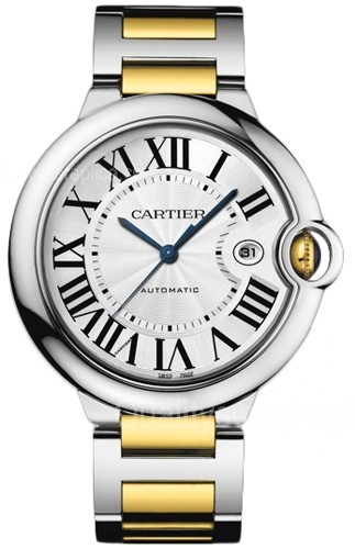 Cartier Ballon Bleu Silver Swiss ETA2824 Automatic Man Watch W69009Z3 42mm
