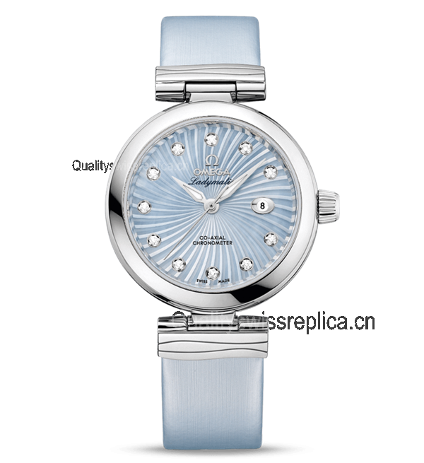 Omega De Ville Ladymatic Automatic Watch Ice Blue 34mm  