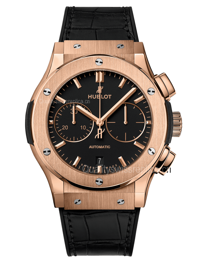 Hublot Classic Fusion Automatic Chronograph Rose Gold Black Dial - 45/42mm