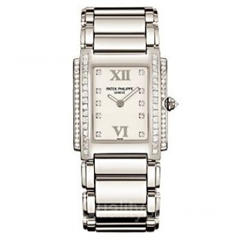  Patek Philippe Twenty~4 Quartz Swiss E 15 Ladies Watch 4910/20G