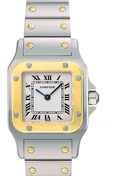 Cartier Santos Galbée W20012C4 Quartz Watch 34.8mm