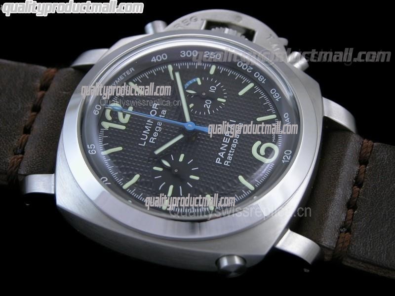 Panerai PAM286 Regetta Automatic Chronograph - Walnut Leather Strap