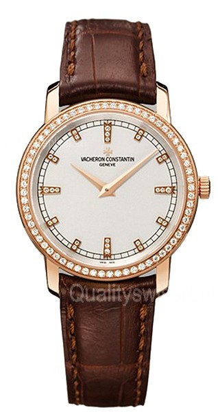 Vacheron Constantin Patrimony Silver Gray Swiss 1202 Quartz Ladies Watch 25558/000R-9406 