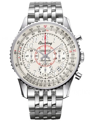 Breitling Montbrillant 01 Automatic Chronograph SS White Dial 40mm