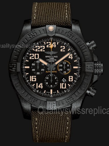 Breitling Avenger Hurricane Military Automatic Chronograph Black Dial 50mm