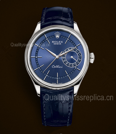 Rolex Cellini Date 50519 Swiss Automatic Watch Blue Dial 39MM