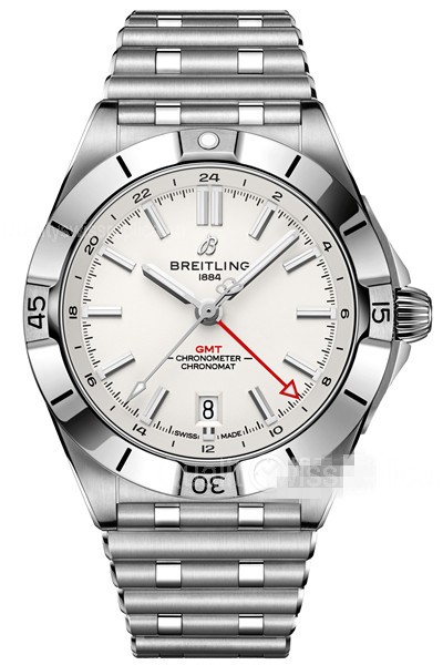 Breitling Chronomat GMT Automatic Watch White Dial 40mm