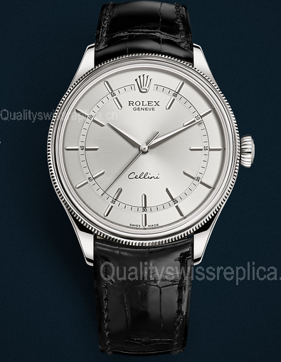 Rolex Cellini Dual Time 50509 Swiss Automatic Watch Steel Dial