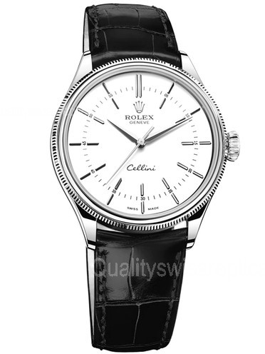 Rolex Cellini 2016 Swiss 3132 Automatic Watch White Dial 39MM 