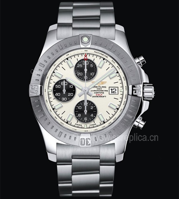 Breitling Colt Automatic Chronograph White Dial 44mm