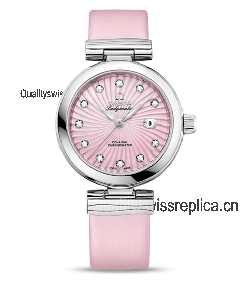 Omega De Ville Ladymatic Automatic Watch Pink Leather 34mm  