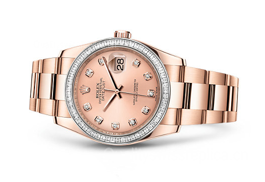 Rolex Datejust Swiss Automatic Watch 36mm Rose Gold Pink Dial