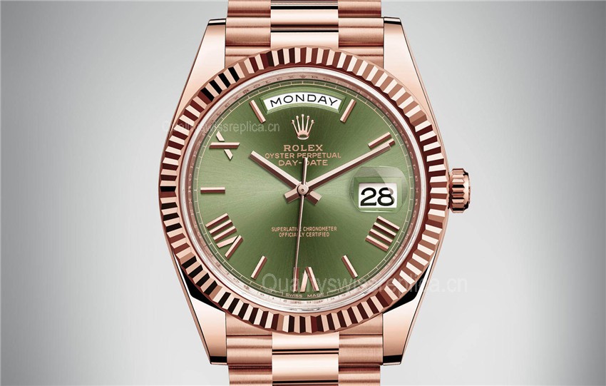 Rolex Day-Date 228235-0025 Swiss Automatic Watch Green Dial Presidential Bracelet 40MM