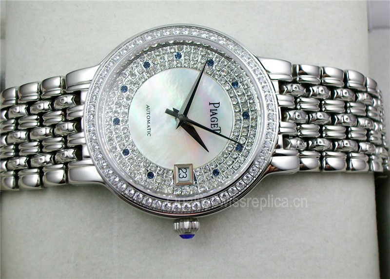 Piaget Dancer Automatic Watch Diamonds MOP Dial 36mm 