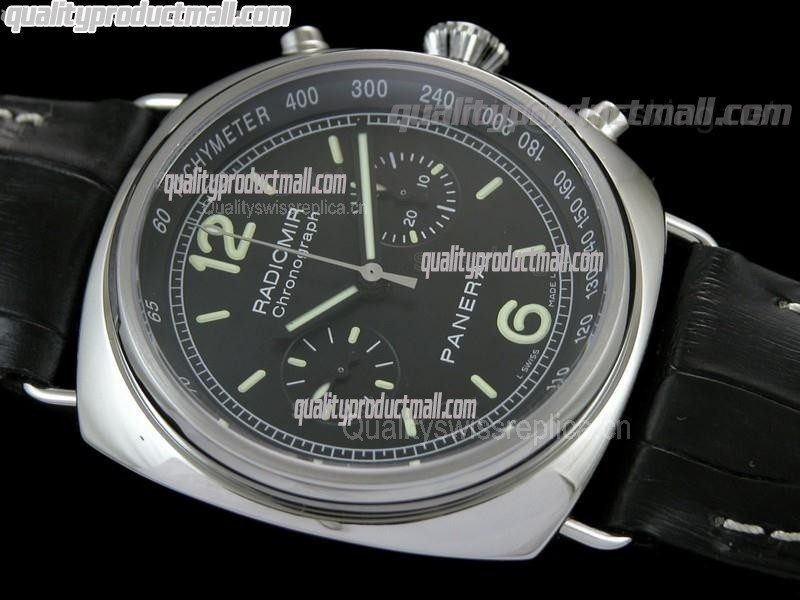 Panerai Radiomir PAM288 Automatic Chronograph - Black Leather Strap