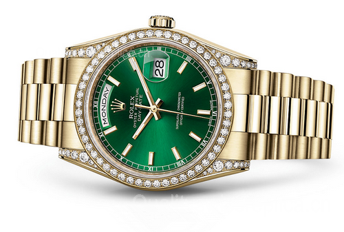 Rolex Day-Date 118388 Swiss Automatic Watch Green Dial 36MM