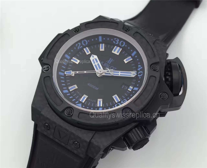 Hublot Big Bang King Diver 4000m Automatic Watch Carbon Blue Markers