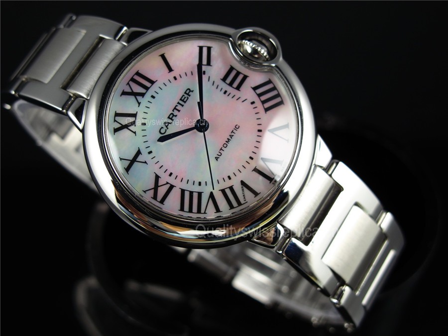 Cartier Ballon Bleu Swiss ETA 2671Automatic Watch Pink Dial