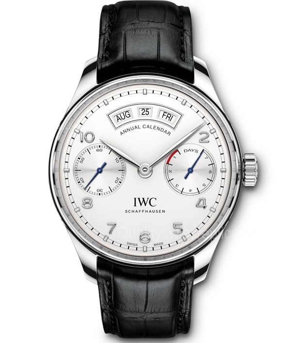 IWC Portuguese Automatic Watch Stainless Steel White Dial 44.2mm 