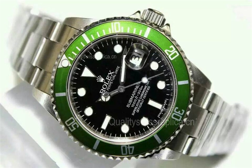Rolex Submariner Classic 2008 Swiss Automatic Watch-Black Dial-Stainless Steel Oyster Bracelet 40mm