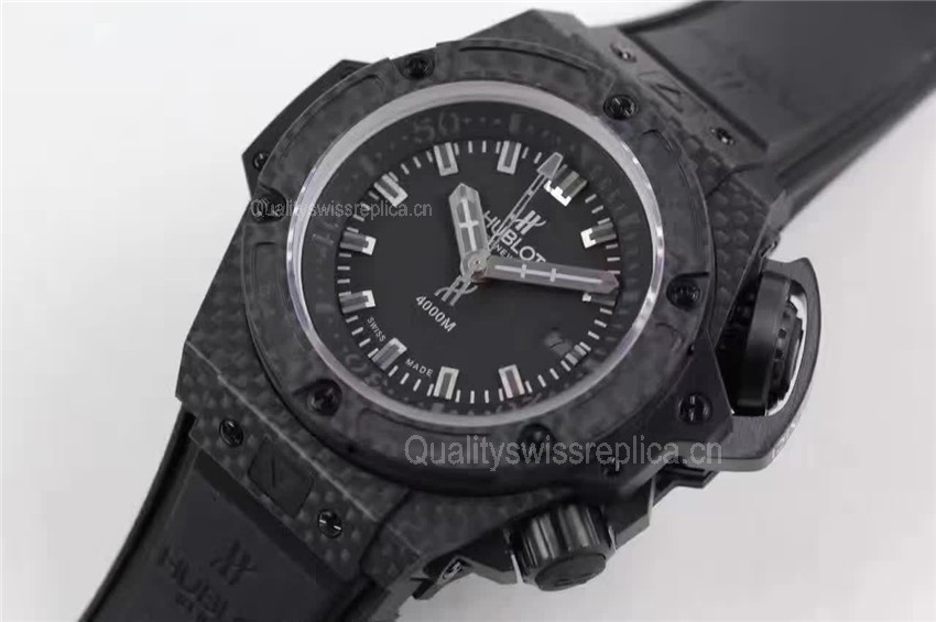 Hublot Big Bang King Diver 4000m Automatic Watch Carbon Black Markers