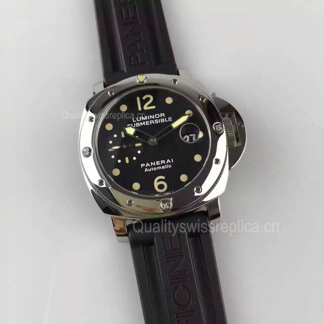 Panerai Luminor Submersible Automatic Watch Black Dial PAM024