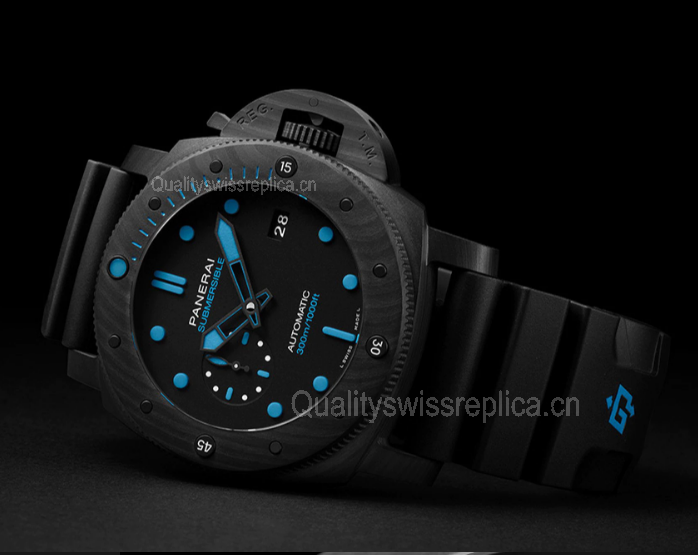 Panerai Submersible Automatic Watch PAM01616 All Black Carbotech 47mm
