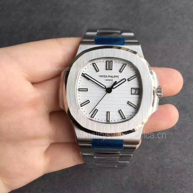 Patek Philippe Nautilus Swiss Cal.324 Automatic Watch White Dial 