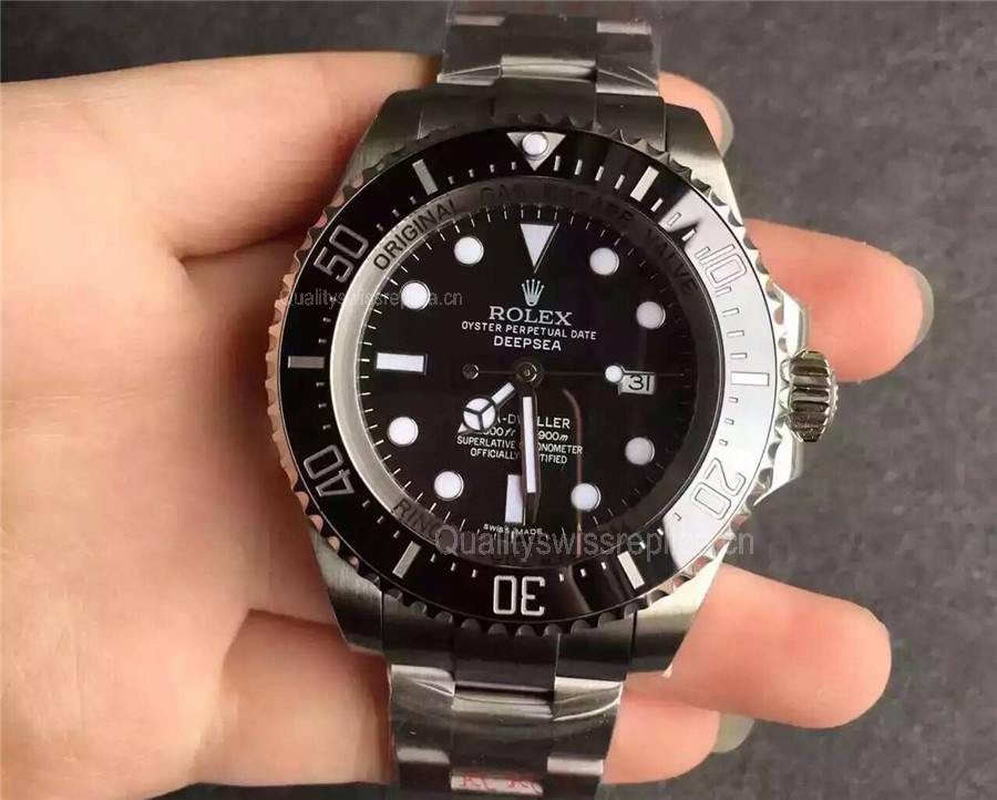 Rolex Sea Dweller DeepSea Swiss 3135 Automatic Watch Black Dial (Clone)