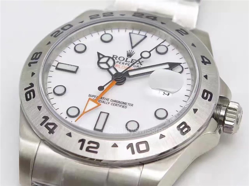 Rolex Explorer II 216570 Swiss Cloned 3187 Automatic Watch-White Dial