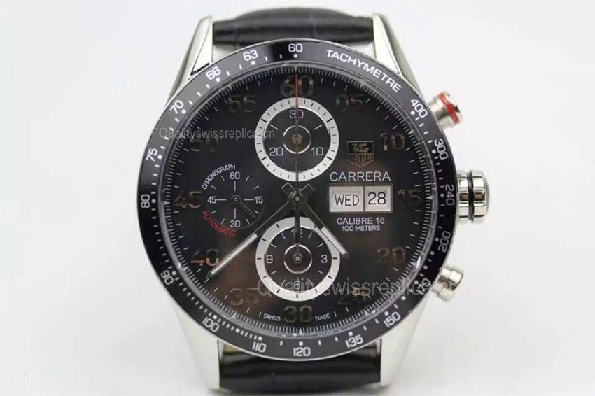 High-end Replica Tag Heuer Watches - Carrera Calibre 16 Black Dial 