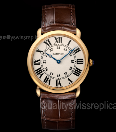 Cartier Ronde Louis W6800251 Handwound Watch 36 MM 