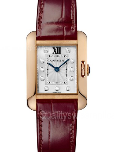 Cartier Tank Anglaise WJTA0007 Quartz Watch Size S