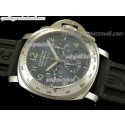 Panerai Luminor Daylight PAM224 Firenze Automatic Chronograph-Blue Dial/Subdials-Black Rubber Strap